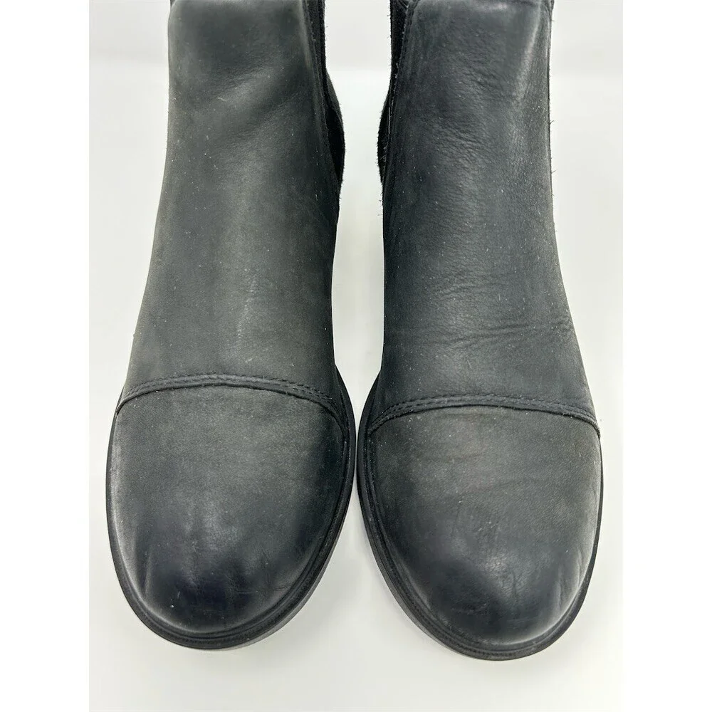 SOREL Evie II Chelsea Bootie Womens Black Pull-On Ankle Boots Size 9 Fall